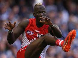 Allir was born in a refugee camp in kenya to sudanese parents. Aliir Aliir Sydney Swans Star On Rise From Refugee To Footy Star Herald Sun