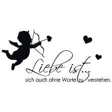 Gutes essen intensiviert die liebe. Liebe Ist Ohne Worte Wandtattoo