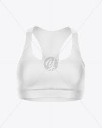 Download Sports Bra Mockup Front View In Apparel Mockups On Yellow Images Object Mockups