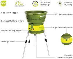 Sun Joe 13 Amp 16 1 Reduction Electric Leaf Mulcher Shredder Sdj616 Sun Joe Mulching Electricity