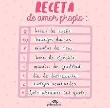 Receta De Amor Propio Consejos Para Ser Feliz Amor Propio Consejos De Vida