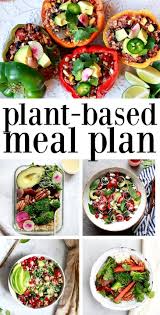 Vegan Menu A Delicious Vegan Vegetarian Gluten Free Weekly Menu That Uses Whole Foods And Real In 2020 Vegan Meal Plan Weekly Vegetarian Meal Plan Vegan Meal Prep