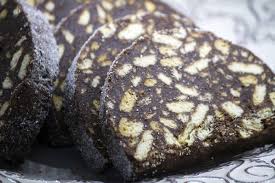 Salame di cioccolato senza burro. Salame Di Cioccolato Light Senza Zucchero E Senza Burro