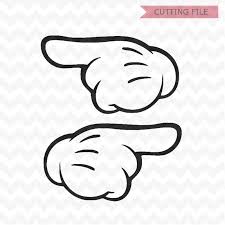 1st Birthday Mickey Mouse Clipart Black And White Mickey Mouse Hands Svg Minnie Mouse Hands Pointing Svg And Etsy Pointing Hand Mickey Mouse Mickey