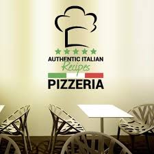 amazon com full color wall decal pizza italian restaurant pizzeria signboard cafe mcol25 wall colors wall decals italian restaurant