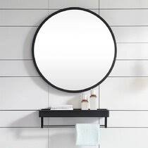 Modern wall mirrors dazzle in the living room, bedroom and entryway. Black Round Mirrors You Ll Love In 2021 Wayfair
