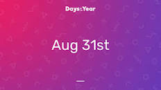National Holidays on August 31st, 2023 | Days Of The Year