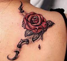 You can have a rose tattoo in many designs and color combinations, you can have them with thorns, or in. Tatto Wallpapers Rose With Thorns Tattoo Designs