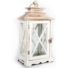 Lanterne Bois Blanc Et Marron 15x20x38 5cm Taille Taille Unique Lanterne Bois Lanterne Bougie Lanterne