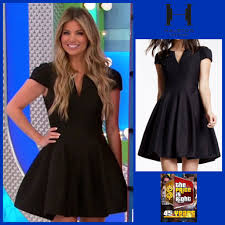 Halston Heritage Structured Faille Dress In Black Worn By Amber Lancaster Cute Outfits Dresses Little Black Dress