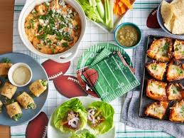 Fans watching super bowl xlviii from home don't have to abide by the nfl's strict tailgating rules, but many still end up with the basic pizza and wings at their game day parties. Healthy Super Bowl Recipes Super Bowl Recipes And Food Chicken Wings Dips Nachos Food Network Food Network