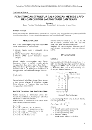 Analisa pendekatan kedua mempertimbangkan tegangan jatuh diode sebesar 0,7v. Pdf Perhitungan Struktur Baja Dengan Metode Lrfd Dengan Contoh Batang Tarik Dan Tekan