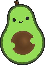 Cute Avocado Kawaii Chibi Smiley Sticker By Fennywho In 2020 Cute Avocado Cute Food Drawings Cute Easy Drawings