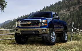 Blue Chevrolet Silverado Jacked Up Trucks Chevy Trucks Lifted Chevy Trucks