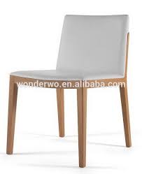 White Leather Restaurant Dining Chair With Wood Legs Buy Wooden Dining Chair Cheap Scandinavian Furniture Cheap Whol Dining Chairs Wooden Dining Chairs Chair