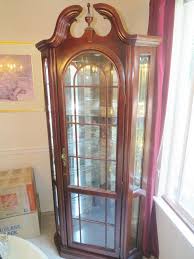 Two glass doors provide a secure. Cherry Corner Curio Cabinet Ideas On Foter
