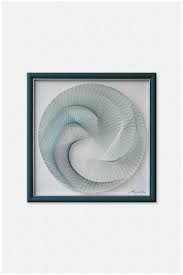 The sea turtle wall art set will add a whimsical seaside touch to any home decor! Turquoise Wall Art Framed Fine Abstract String Art Gift For Her