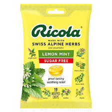 Ricola Herb Throat Drops Sugar Free Lemon Mint
