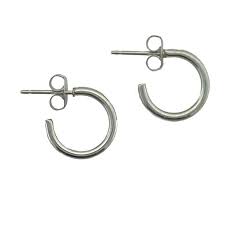 Surgical Steel Earrings Silver Thin Baby Hoop Earrings Sensitively Yours