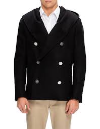 Men S Jackets Coats Leather Jackets Online David Jones Hooded Wool Pea Coat