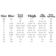 74 uncommon thigh size chart for jeans