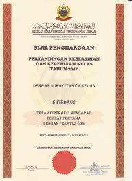 Untuk makluman, template sijil ini adalah berformat pptx (microsoft power point). 5 Firdaus Johan Pertandingan Kebersihan Keceriaan Kelas Ciklaili