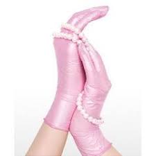 Generation Pink Pearl Aloe Nitrile Exam Gloves Pink Gloves Pink Pearl Pink