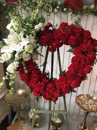 Red Open Heart Funeral Flower Arrangements Funeral Floral Arrangements Funeral Flowers