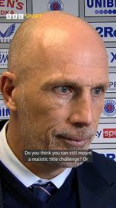 We don't need to speak about titles now, we need to speak about raising our  level" Rangers manager Philippe Clement speaks after his side's draw with  Dundee United. #BBCFootball