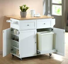Kitchen Island With Garbage Can Kitchen Island With Trash Bin S Kitchen Island Trash Can Holde White Kitchen Cart Small Kitchen Storage Portable Kitchen Island
