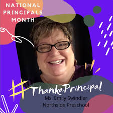 We haven't forgotten Ms. Emily Swindler! She takes tons of pics of her  faculty and students but none of herself! Ms. Swindler is a strong advocate  for Early Childhood and Literacy. We
