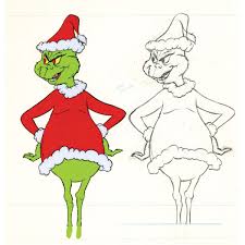 How the grinch stole christmas coloring pages. Original Production Cel And Matching Drawing From How The Grinch Clipart Wikiclipart