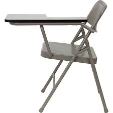 Flash Furniture 30 Steel Folding Chair With Left Tablet Arm In Grey Beige Folding Chair Flash Furniture Chair
