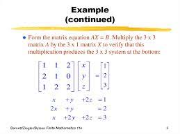Matrix Equations And Systems Of Linear Equations Prezentaciya Onlajn