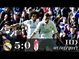 On sofascore livescore you can find all previous granada vs real madrid results sorted by their h2h matches. Real Madrid Vs Granada 5 0 All Goals Extended Highlights La Liga 07 01 2017 Hd Youtube