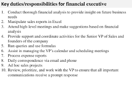 Financial controller job summary 1. Financial Executive Job Description