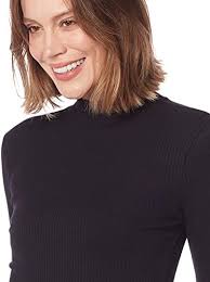 Blusa, Manga longa lisa,Calvin Klein,Feminino,Preto, M