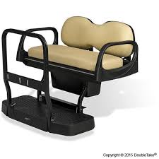 Ezgo Rxv Golf Cart Max5 Rear Flip Seat Kit Choice Of Cushion Color Golf Carts Golf Club Grips Golf Car