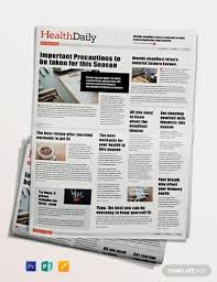 The fresh ink on your fingers, the smell of newsprint, and of. Free 10 Health Newspaper Examples And Templates Pages Photoshop Publisher Examples