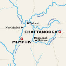 Detailed satellite map of chattanooga , tennessee showing roads, railway, airports, hotels, tourist attractions, educational institutions and other local areas. Memphis To Chattanooga 8 Day Cruises Usa River Cruises