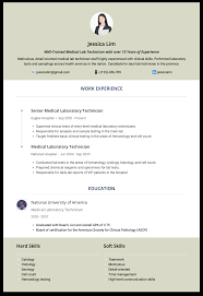Cv format choose the right cv format for your needs. Perfect Laboratory Technician Resume Examples Templates Cakeresume