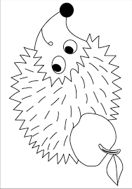 Hedgehog Idea To Go With Book Apple Trouble Fall Coloring Pages Art Lesson Plans Fall Arts And Crafts