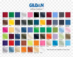 Gildan Shirt Color Chart 2019 Hd Png Download Gildan Logo