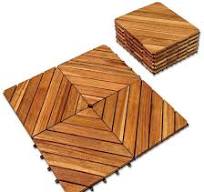 Lot de 10 dalles de terrasse emboîtables en bois d'acacia massif avec  finition huilée, imperméables, toutes saisons, parfaites pour l'intérieur  et ...