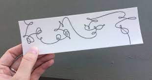 Bts Love Yourself Tear Themed Temporary Tattoo In 2021 Bts Tattoos Love Yourself Tear Bts Love Yourself Tear