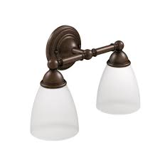 Moen Two Light Brantford Oil Rubbed Bronze Bath Light Hd Supply
