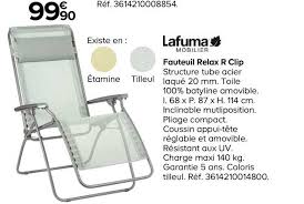 Repose pied lafuma castorama quoi de neuf weekend. Offre Fauteuil Relax Lafuma Chez Super U