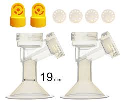 Maymom Brand 19 Mm 2xone Piece Small Breastshield W Valve And Membrane For Medela Breast Pumps Extra Small Shield