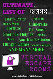 Ultimate List Of Free Virtual Escape Rooms Escape Room Virtual Escape Rooms Free Virtual Escape Rooms