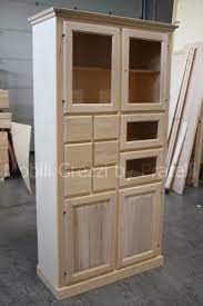 Dispensa In Legno Grezzo Legno Grezzo Legno Mobili Vetrina